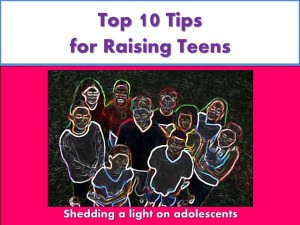 group of teens outlines in glow lights